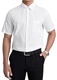 [Enlision] ワイシャツ メンズ 半袖 シャツ ビジネス: 白 カッターシャツ ボタンダウン 綿 yシャツ 大きいサイズ 結婚式