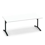 コクヨ  配送・組立・設置込    ミーティングテーブル ビエナ MT-V189FE6AMAW 幅180×奥行90CM フラップタイプ ブ