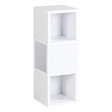 arne 壁掛け棚 ウォールラック シェルフ 3段 Mサイズ Wall Rack Cube M-3 ホワイト