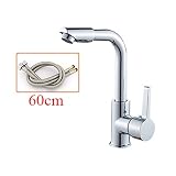 Fieシングルハンドル360°回転ヘッドキッチン蛇口_faucet+60cmホース
