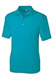 SOWA(ソーワ) 半袖ポロシャツ(胸ポケット有り) エメラルドブルー 3Lサイズ 50397