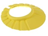 BABY / CHILD SHOWER SHAMPOO BATH CAP ADJUSTABLE SIZE - PINK, BLUE, YELLOW KIDS HAT (Yellow) by AKORD