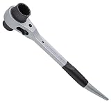 トップ(TOP) アルミショートラチェットレンチ 黒 6個入 RM-17×21A