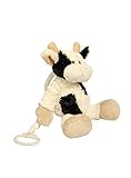 Baberoo Softest Stuffed Animal Plush Toy Cow Musical Soother for Babies and Children 10 Inches [並行輸入