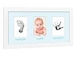 Tiny Ideas Baby's Print Handprint or Footprint Keepsake Photo Frame - A Great Baby Shower Gift [並行輸入