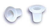 ホワイト半透明プラスチックプラグFits A 1 / 4インチ穴( Pkg / 10 )