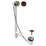 ワット22sn / ORBケーブルドライブスタイルバスDrain、サテンニッケル/ Oil Rubbed Bronzeトリム