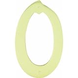 Hy-Ko BR-40/0 4 Solid Brass #0 House Number [並行輸入品]