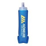 TRIWONDER ランニング ボトル ソフトフラスク 水筒 折りたたみ マラソン 給水 サイクル ウォーターボトル 登山 トレラン ハイドレーション Running Soft Bottle (01広口# 500ml)