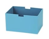 小物入れ フェイク レザー ボックス カラーボックス ライトブルー 約37×26×22cm 57-77LBL