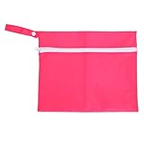 Domybestおむつポーチ おむつバッグ 防水ポーチ　ベビー　オムツ収納　ベビー服収納　５色選べる (バラ色)