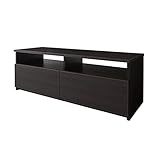 ローボード 幅120cm 【日本製 大川家具 完成品】 (ダークダークブブラウン木目)