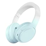 Bluetooth 6.1 ヘッドホン オーバーイヤー 密閉型 有線無線兼用 ワイヤレス ゲーミングヘッドセット HiFi音質 40mmドライバー搭載 ノイズキャンセリング USB-C充電 2台同時接続可能 折りたたみ式 iPhone/iPad/Android/PC対応（ミントグリーン）