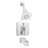 Speakman SM-8430-P Rainier Anystream Shower Head with Diverter Valve and Tub Spout Shower Combo, Pol