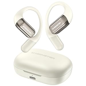 【2023年冬発売】 Monster ワイヤレスイヤホン bluetooth 空気伝導イヤホン 骨伝導イヤホンの進化形 Hi-Fi音質