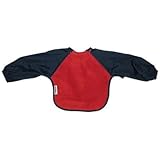 Long Sleeve Fleece Bib in Red Size: Large by Silly Billyz