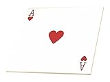 InspirationzStore Playing Cards – Ace Of Hearts Playingカード – レッドHeart Suit – のためのギフトカードゲームPlayers of