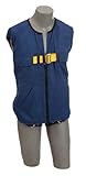 3M DBI-SALA Delta 1107416 Full Body Non-Reflective Workvest Harness, Back D-Ring, Tongue Buckle Leg 