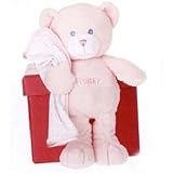 Huggy Bear with Blanket 10" Plush Rattle by Fiesta Toys [並行輸入品]