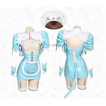 Amazon | [BEROZACOS] コスプレ衣装 暗黒王朝AI猫メイド ブルー