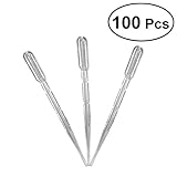 Vosarea 100pcs 3ml転送ピペット使い捨てプラスチック測定ピペット