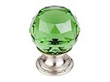 Top Knobs TK119BSN Crystal Knob Nickel by Top Knobs