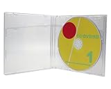 日本製 CDケース 1枚収納 ジュエルケース クリア3個 10mm厚