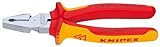 Knipex 0206180 7 Inch High Leverage Combination Pliers with 1,000V Insulated Handles [並行輸入品]