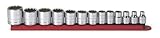 GearWrench 80561 13ピース3 / 8インチドライブ12ポイント標準SAEソケットセットby GearWrench