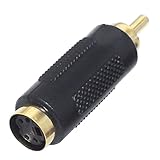 KAUMO S端子 RCA端子 変換アダプタ (S端子メス/RCA端子オス) (1個)