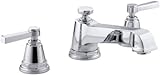 KOHLER K-T13140-4A-CP Pinstripe Pure Deck-Mount High-Flow Bath Faucet Trim with Lever Handles, Valve