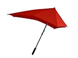 Senz "smart" stormproof stick umbrella - Sunset Red