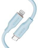 Anker PowerLine Ⅲ Flow USB-C & ライトニング ケーブル (0.9m) レモンイエロー