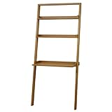 ライフスタイリングショップ ライティングテーブル 木製 立てかけシェルフ 幅80cm ライトブラウン LS-512LB