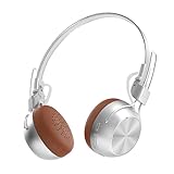 ヘッドホン Bluetooth【2026革新！ワイヤレス ヘッドホン】 Bluetooth6.0 オンイヤーヘッドフォン レトロ オーバーイヤー ANCノイズキャンセリング 110dB騒音低減効果 密閉型 音漏れ防止 最大60時間音楽再生 遅延なし HiFi 2台デバイス同時接続 40mm大口径スピーカー 内蔵マイク付き ハンズフリー 折り畳み可能 日本語取扱説明書付属 (シルバー)