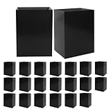 sasttie サニタリーボックス 車用 ゴミ箱 トイレ エチケットボックス 紙製 使い捨て 見えない ごみ箱 (ブラック(22枚入))