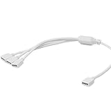 Aukru LEDテープライト用 3分配ケーブル 5050 RGB LEDテープ用 1-3分岐ケーブル 延長/ コネクタ/ コネクター 4ピン 30cm