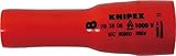 クニペックス KNIPEX 9838-08 .(3/8SQ)絶縁ディープソケット 1000V