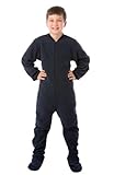 Big Feet PJs Navy Toddler Fleece Footed Pajamas