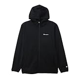 [チャンピオン] フード 長袖 ストレッチ 保温 撥水 防風 スクリプトロゴ ジップフーデッドジャケット ベーシックスポーツ C3-AS103 メンズ ブラック