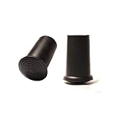 【2個セット】杖 ステッキ 先ゴム 14mm 黒 杖先ゴム ドイツ製