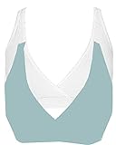 プルオーバー授乳用スリープブラ、XL、2パック:ホワイト/ブルーガラス