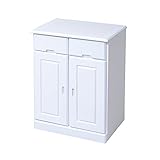 JKプラン キッチン収納カウンター2列 ホワイト ZFC-0059-WH