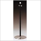 e-kanamono ロープパーテーションポール FPR-5018 ブラック塗装 スタッキング式