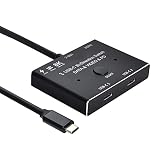 NFHK USB-C Type-C 双方向スイッチ MST 1~2ハブ ビデオデータ対応 PD 8K@30hz 100W 10Gbps