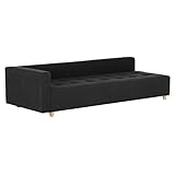 arne ベンチソファ ベンチ イス 背もたれ 肘掛け 片肘付き コーナーソファー Baggy DX-R 3×8 ファブリック ブラック