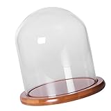 Baosity 全2サイズ選べる　透明感　ガラス　カバー　景観花瓶　テラリウム　竹　トレイ　植物　装飾　 - S