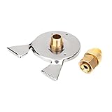 【ノーブランド品】長いガスタンクアダプター接続 ステンレス スチール ストーブ バーナー コンバーター長いガス タンク アダプター BRS-17Bシルバー