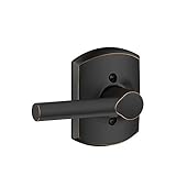 Schlage F170 BRW 716 GRW Greenwich Collection Broadway Decorative Dummy Lever Aged Bronze [並行輸入品]