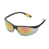 Dewalt DPG58-6C Reinforcer Fire Mirror High Performance Protective Safety Glasses with Rubber Temple